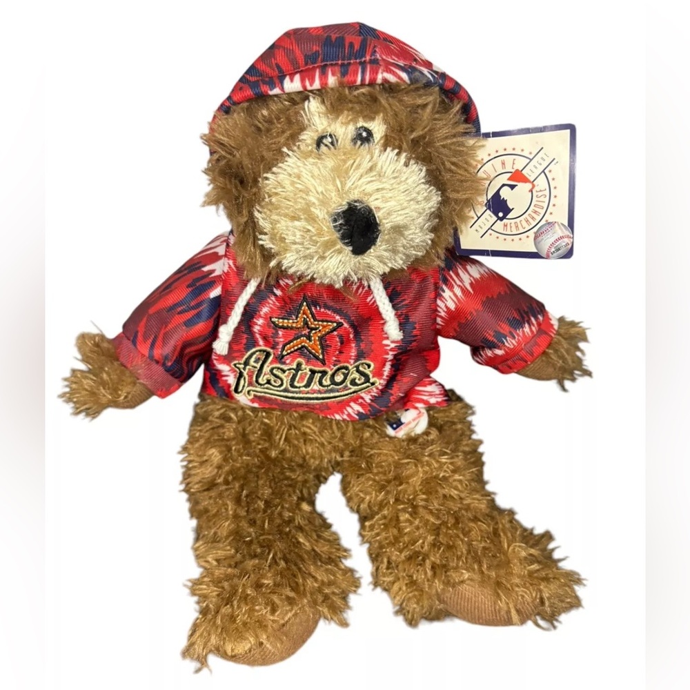 MLB  Houston Astros  2009 Bear Plush with   Tide Dye Hoodie Sweatshirt